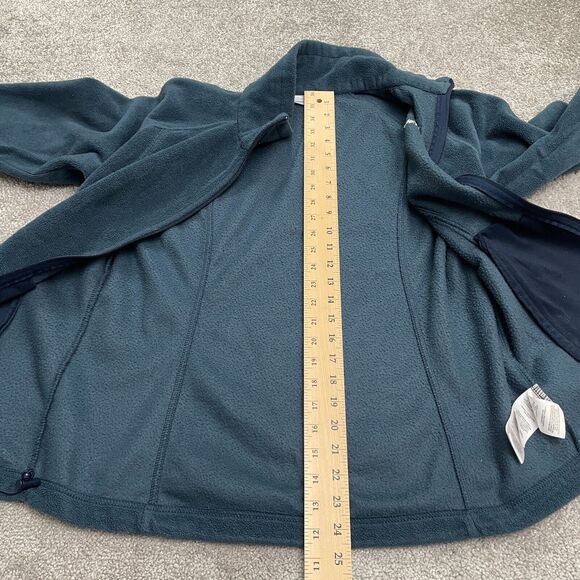 Columbia Benton Springs Fleece Jacket Womens Large Blue Full Zip Pocket Outdoor - Picture 6 of 12